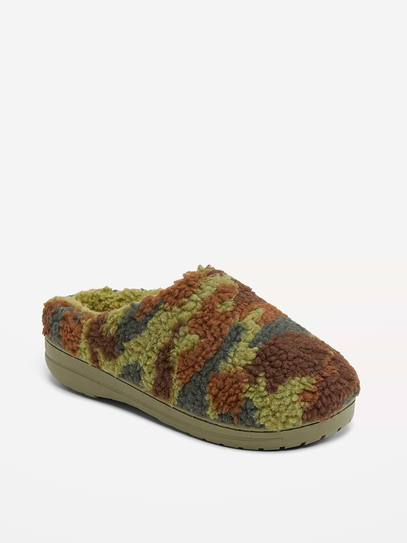 Pantoufles en sherpa pour garçon