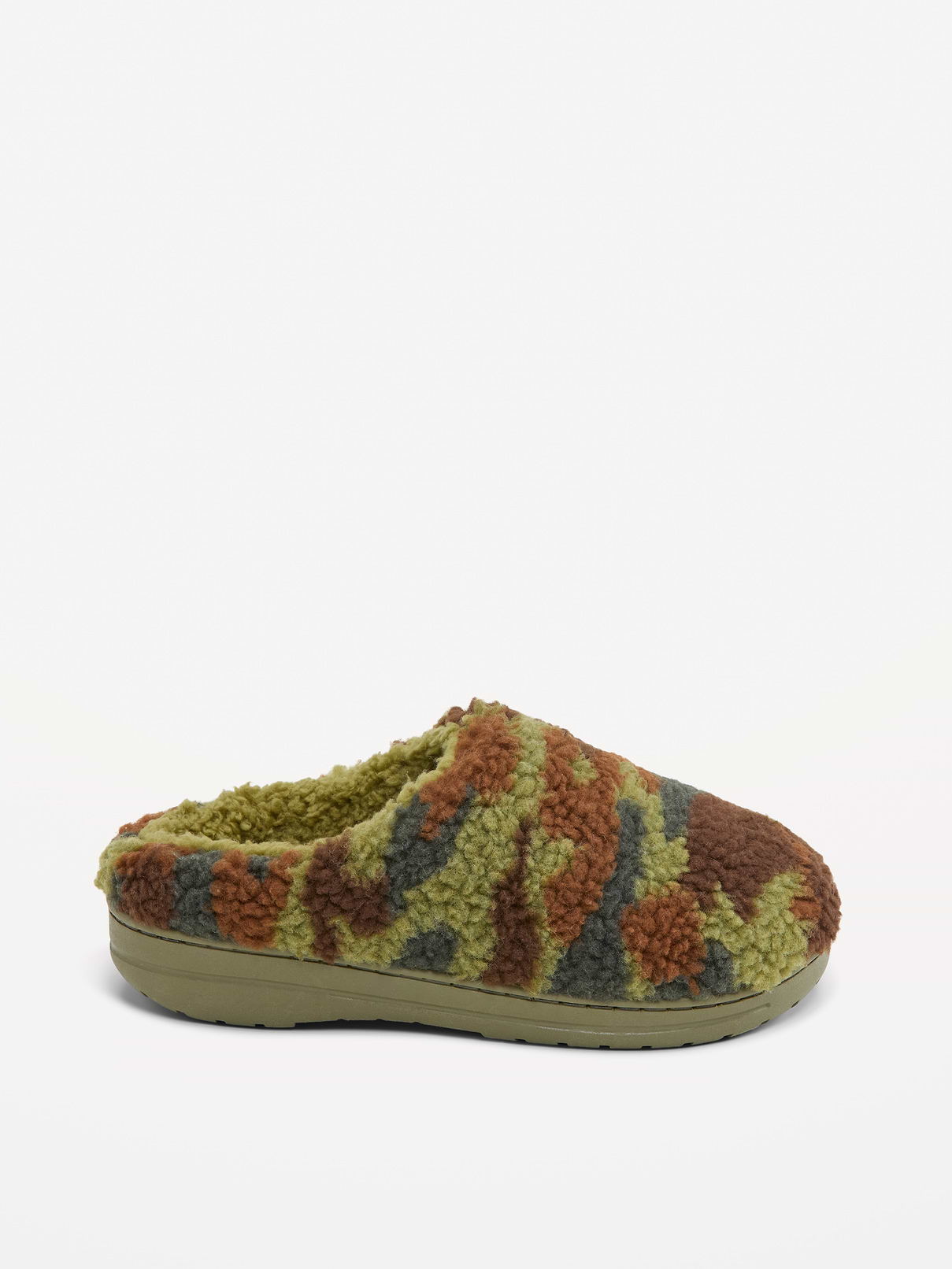 Image 3 of 4, Sherpa Slippers for Boys