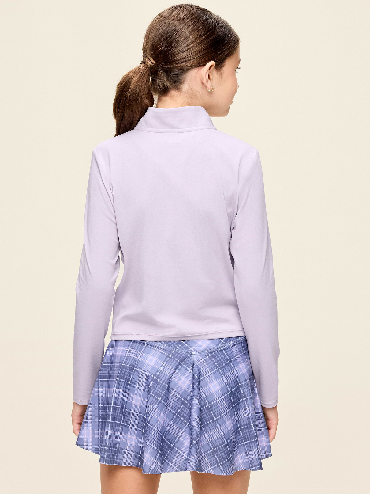 Image number 2 showing, StudioSmooth Half-Zip Performance Top for Girls