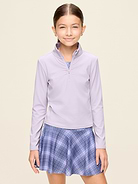 Image number 1 showing, StudioSmooth Half-Zip Performance Top for Girls