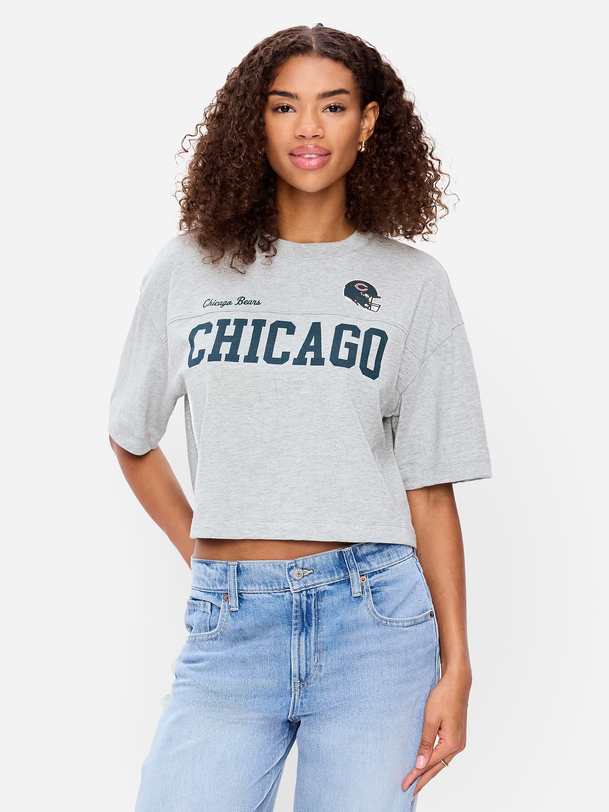 Image number 1 showing, Chicago Bears Vintage Oversized T-Shirt for Women