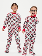 Image number 1 showing, 2-Way-Zip Microfleece Pajama One-Piece for Toddler & Baby