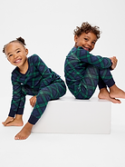 Image number 1 showing, Printed Unisex Snug-Fit Pajama Set for Toddler & Baby