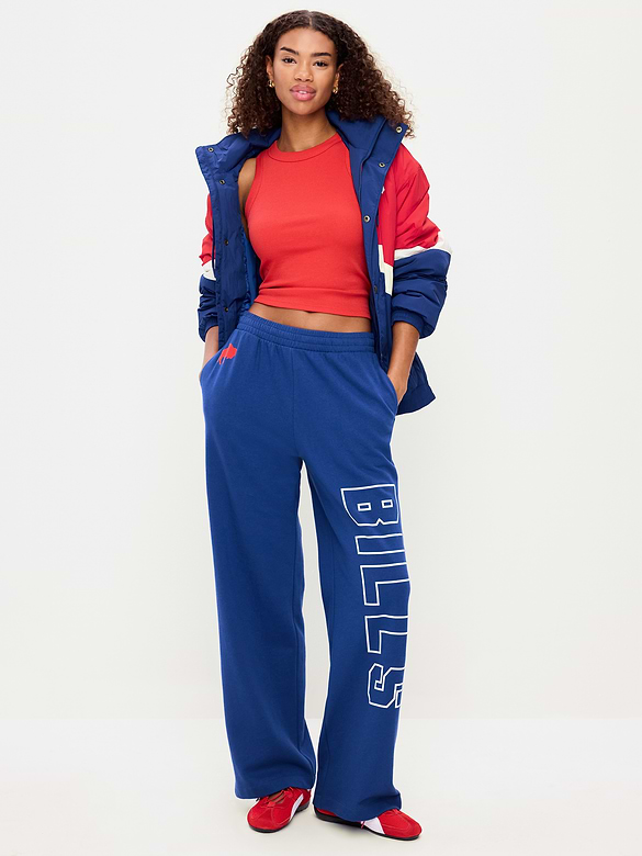 Buffalo Bills High-Waisted SoComfy Wide-Leg Sweatpants for Women