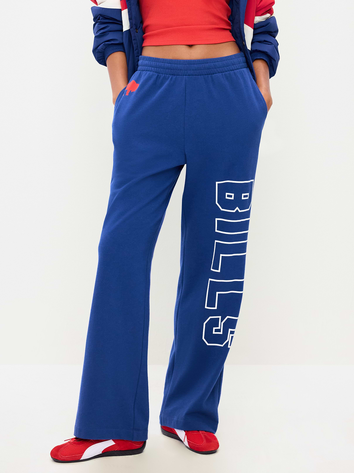 Image number 2 showing, Buffalo Bills High-Waisted SoComfy Wide-Leg Sweatpants for Women