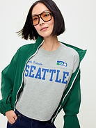 Image number 1 showing, Seattle Seahawks Vintage Oversized T-Shirt for Women