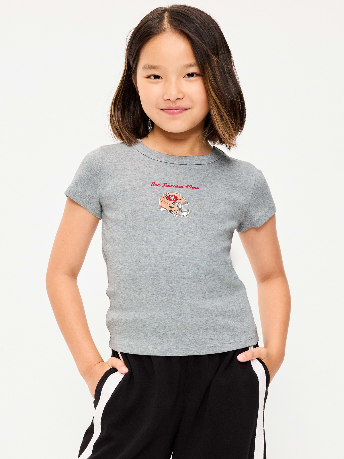 San Francisco 49ers Fitted Graphic T-Shirt for Girls