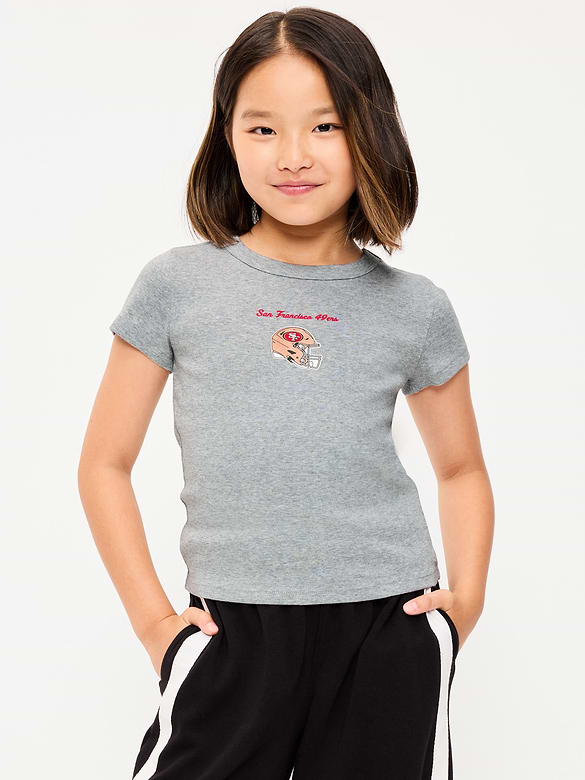 San Francisco 49ers Fitted Graphic T-Shirt for Girls