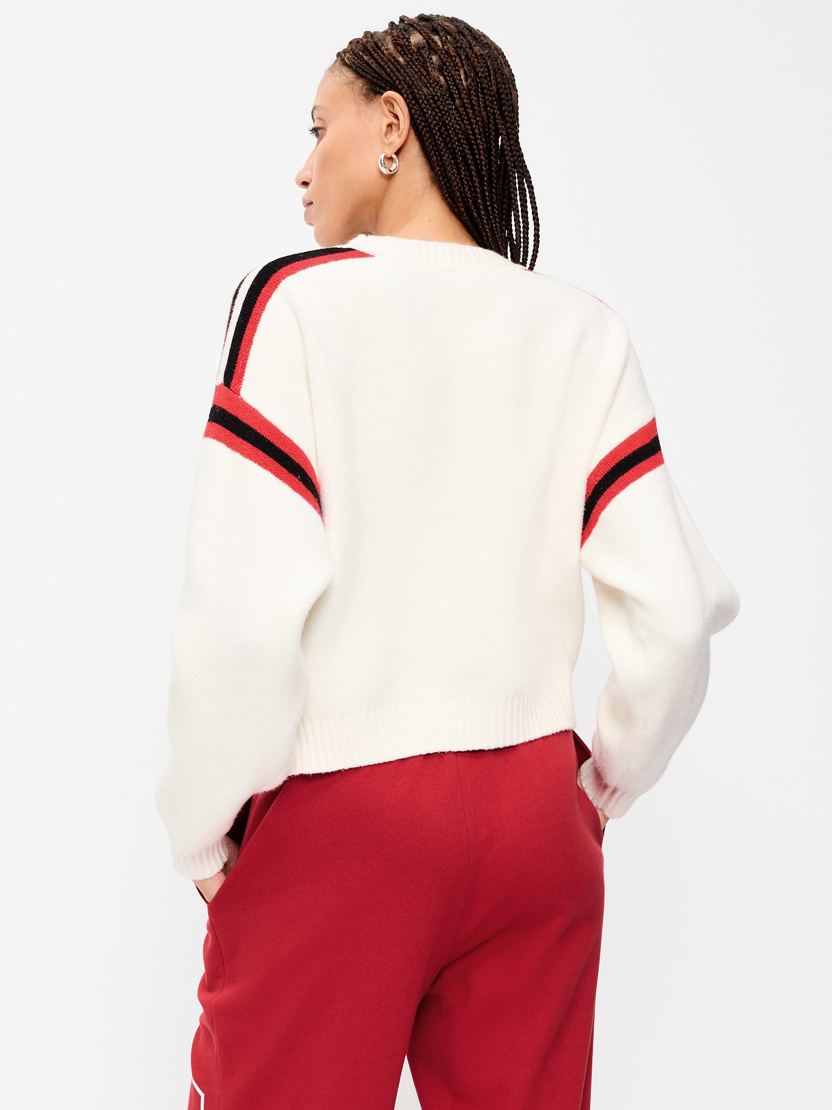 Image number 2 showing, San Francisco 49ers Cropped Sweater for Women