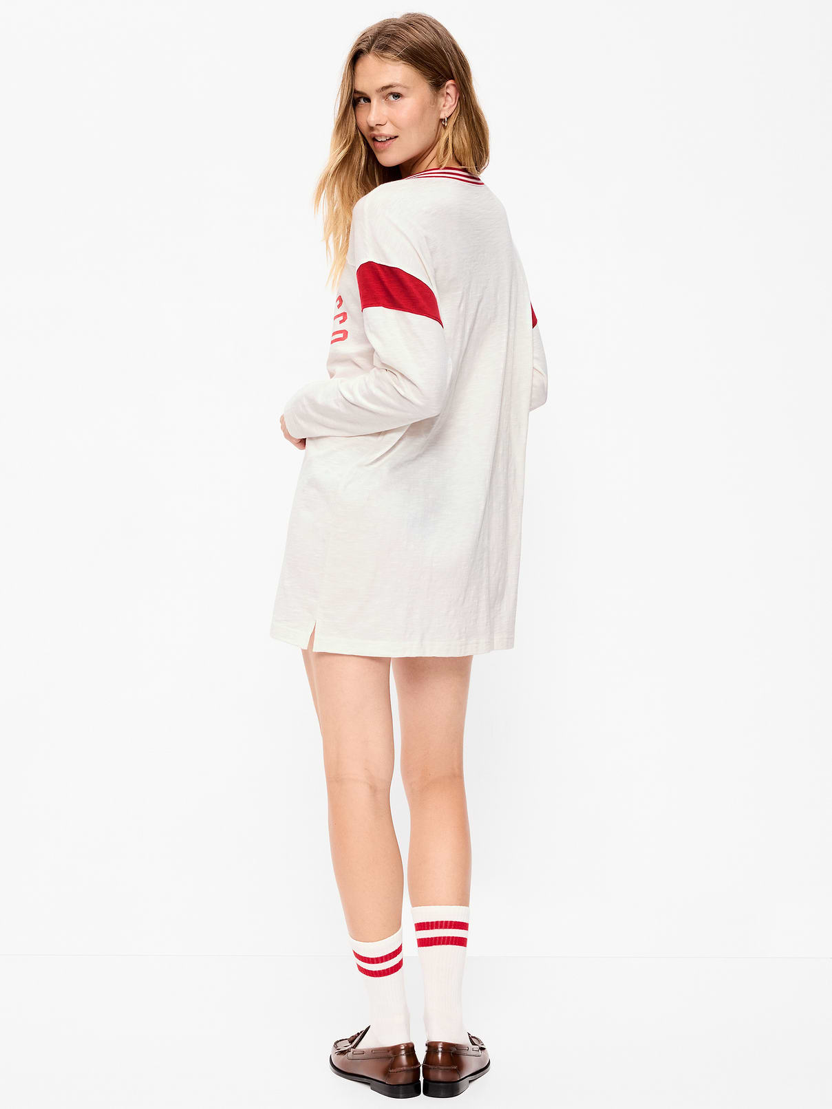 Image number 2 showing, San Francisco 49ers Oversized Mini Football Dress for Women