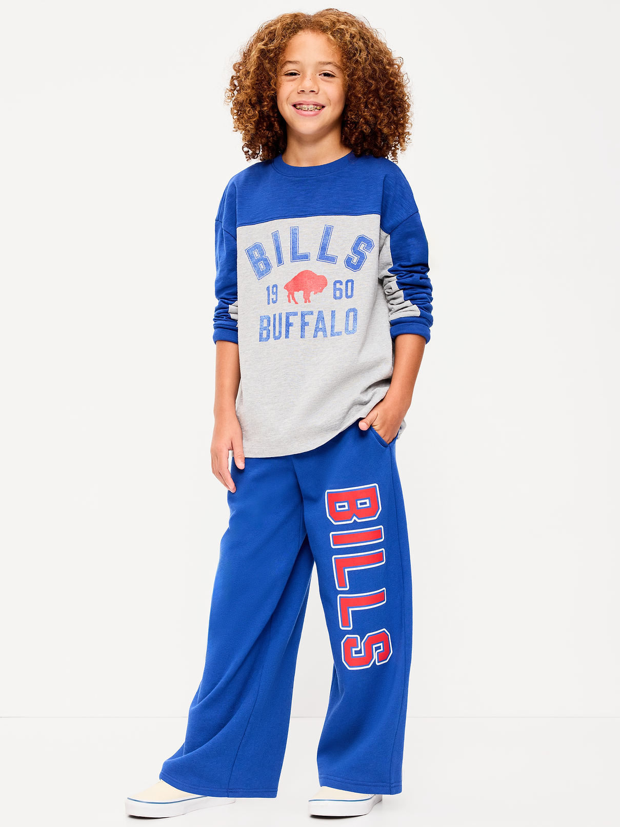 Image number 1 showing, Buffalo Bills Ultra Baggy Sweatpants for Boys