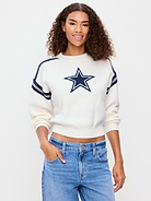 Image number 1 showing, Dallas Cowboys Cropped Sweater for Women