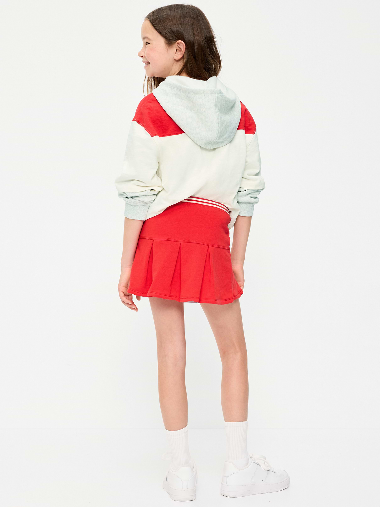 Image number 2 showing, Kansas City Chiefs French Terry Pleated Skort for Girls