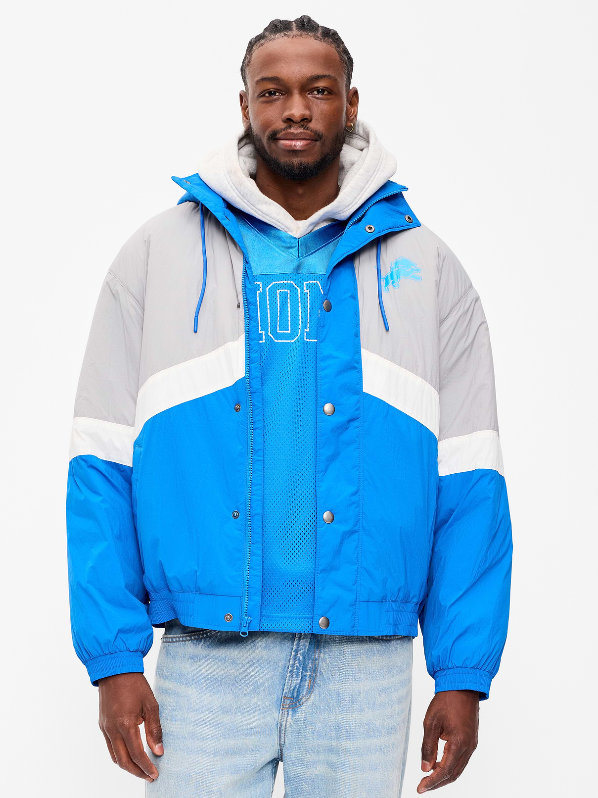 Image number 3 showing, Detroit Lions Oversized Jacket for Adults