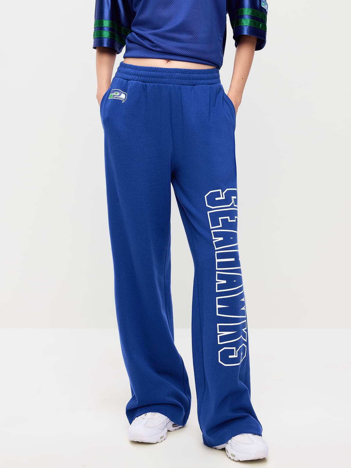 Image number 3 showing, Seattle Seahawks High-Waisted SoComfy Wide-Leg Sweatpants for Women