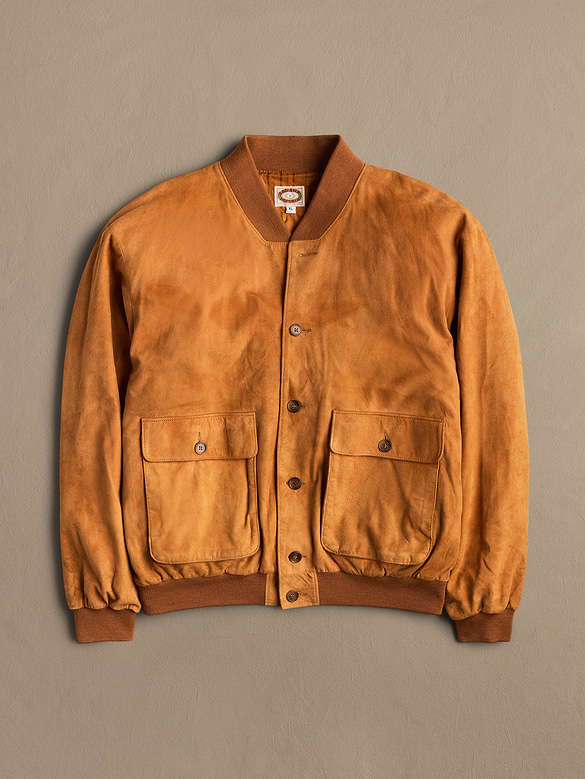 Archive Suede Jacket With Button Closure Men's Size XL