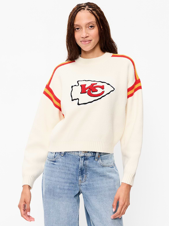 Kansas City Chiefs Cropped Sweater for Women