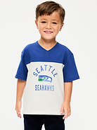 Image number 1 showing, Seattle Seahawks Oversized Graphic Football T-Shirt for Toddler Boys