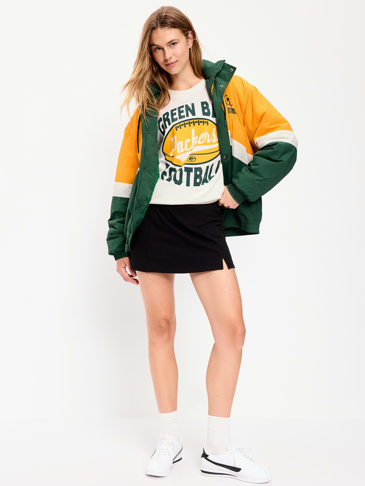Image number 3 showing, Green Bay Packers Oversized Fleece Sweatshirt for Women