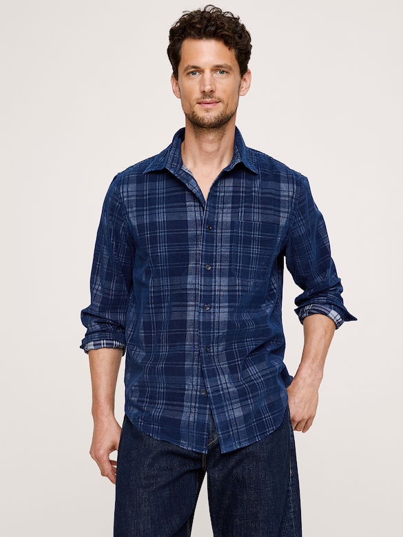Standard-Fit Lightweight Corduroy Shirt