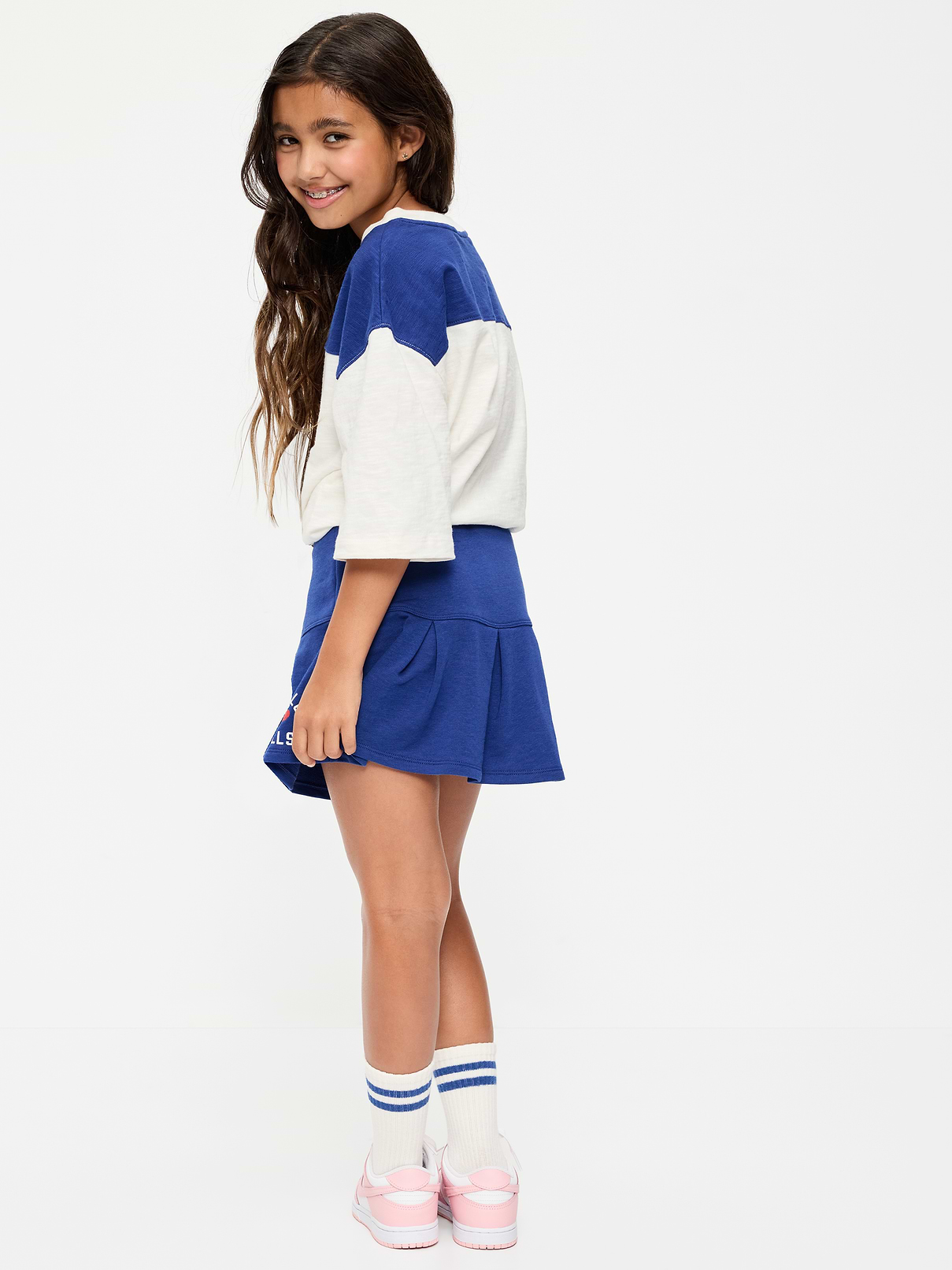 Image number 2 showing, Buffalo Bills French Terry Pleated Skort for Girls