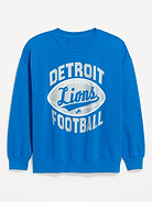 Image number 4 showing, Detroit Lions Oversized Fleece Sweatshirt for Women