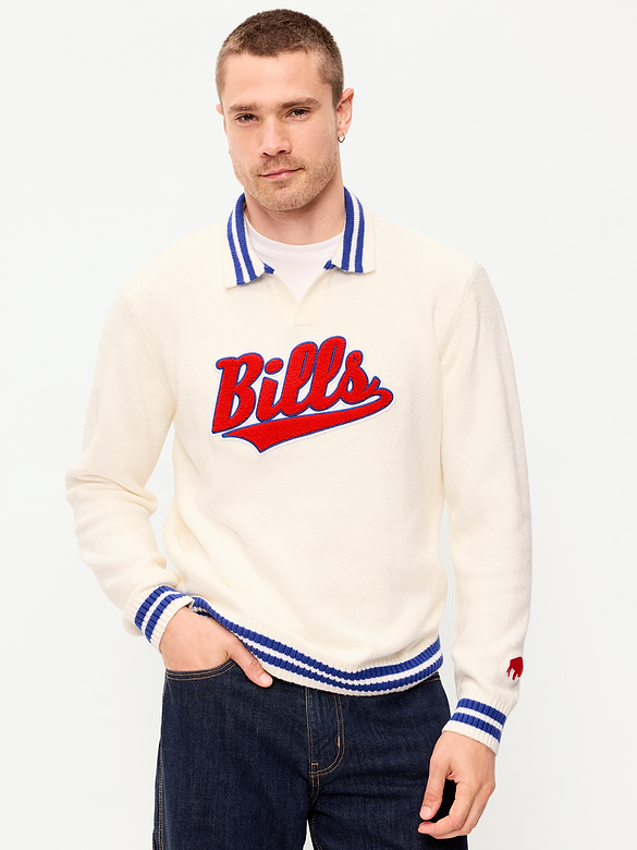 Buffalo Bills Collared Sweater for Men