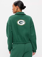Image number 2 showing, Green Bay Packers Oversized Fleece Bomber Jacket for Women