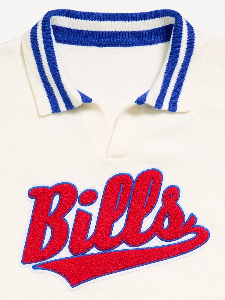Image 5 of 6, Buffalo Bills Collared Sweater for Men