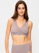 Image 1 of 4, deep v-neck, wide straps, elastic-banded hem, Product #558759