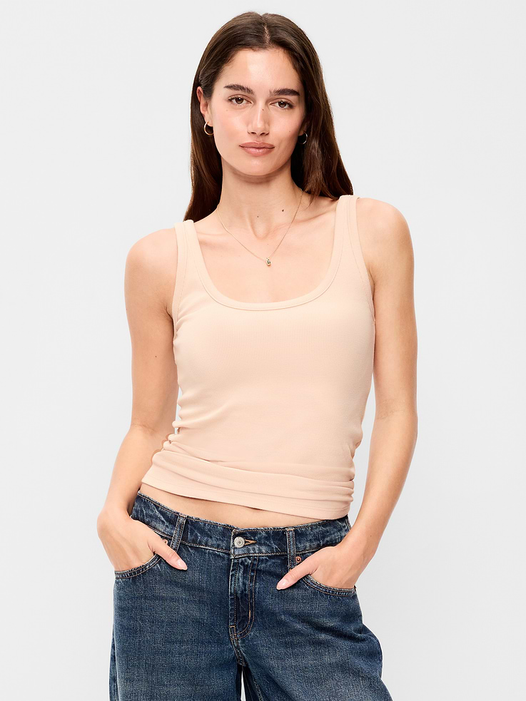 Image 1 of 8, scoop neck, wide straps, Product #619927