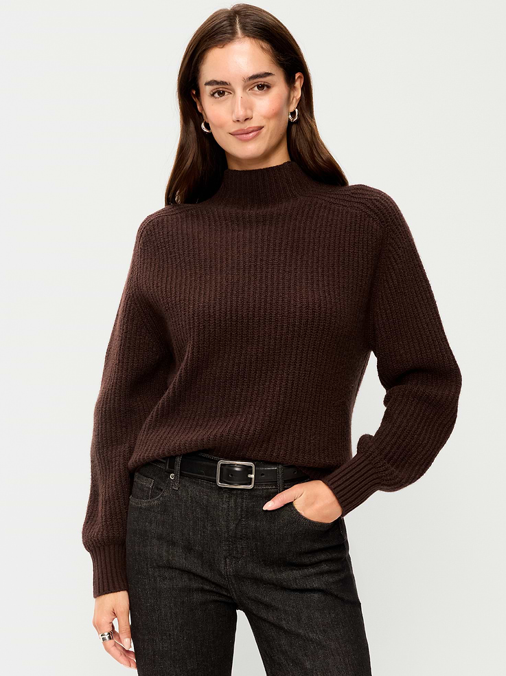 Image 1 of 5, mock neck, long sleeves, Product #903442