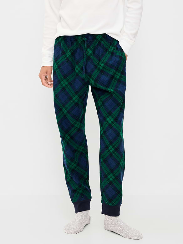 Flannel Pajama Joggers for Men