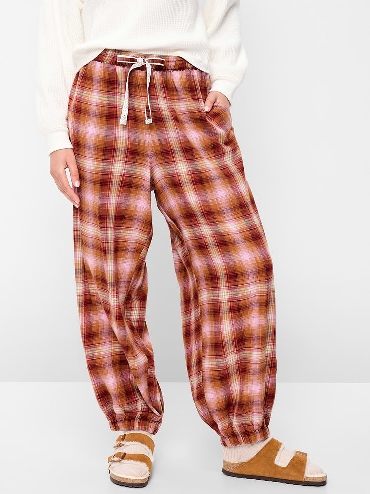 Image 1 of 7, elastic tie waist and cuffs, pull-on style, Product #909530