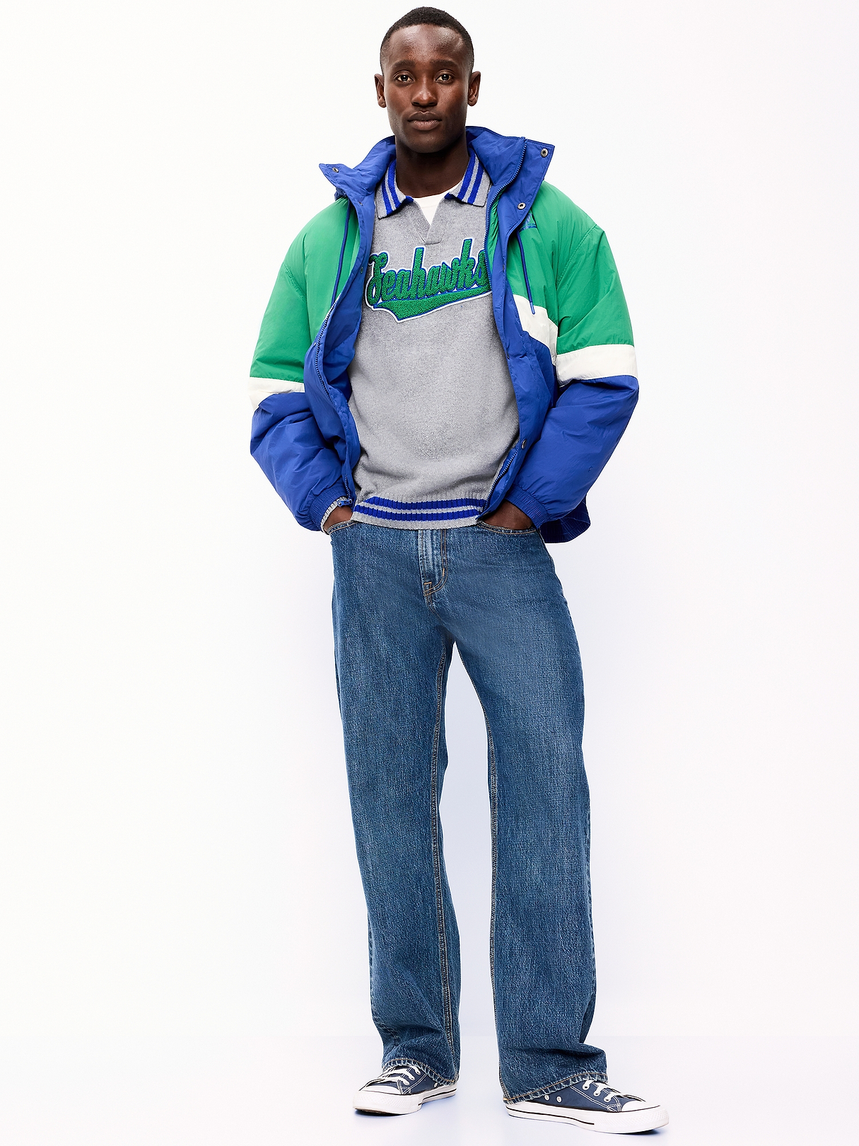 Seattle Seahawks Collared Sweater for Men | Old Navy