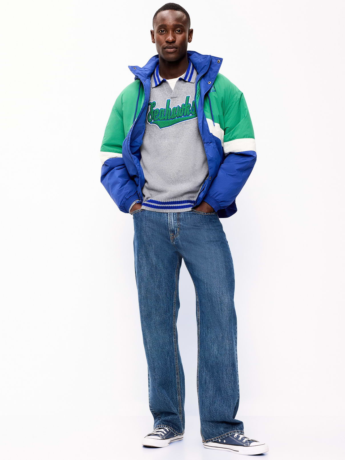Image number 3 showing, Seattle Seahawks Collared Sweater for Men