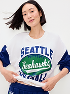 Image number 3 showing, Seattle Seahawks Oversized Fleece Sweatshirt for Women