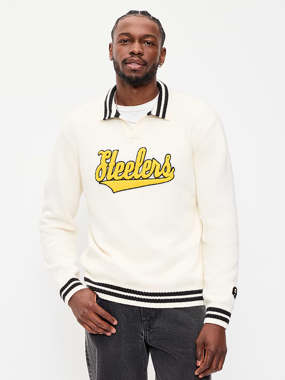 Pittsburgh Steelers Collared Sweater for Men
