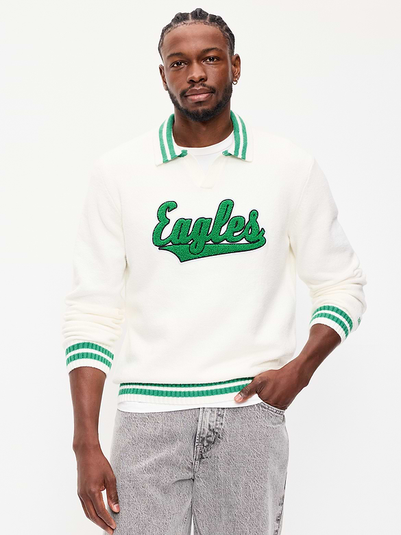 Philadelphia Eagles Collared Sweater for Men
