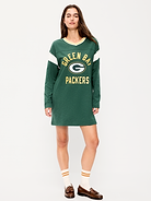 Image number 1 showing, Green Bay Packers Oversized Mini Football Dress for Women