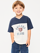 Image number 1 showing, Chicago Bears Oversized Graphic Football T-Shirt for Toddler Boys