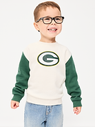 Image number 1 showing, Green Bay Packers Oversized Crew-Neck Sweatshirt for Toddler Boys