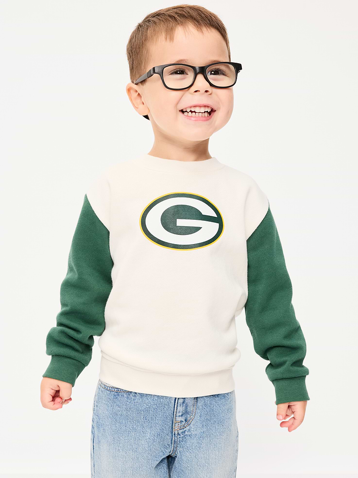 Image 1 of 3, crew neck, long sleeves, drop shoulders, graphic at front, Product #916272
