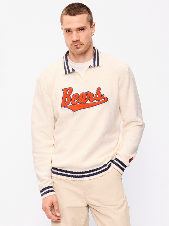 Chicago Bears Collared Sweater for Men