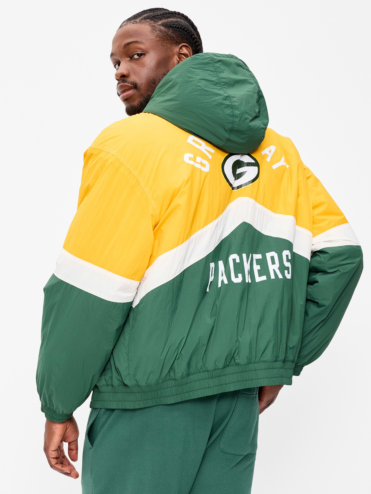 Image number 2 showing, Green Bay Packers Oversized Jacket for Adults
