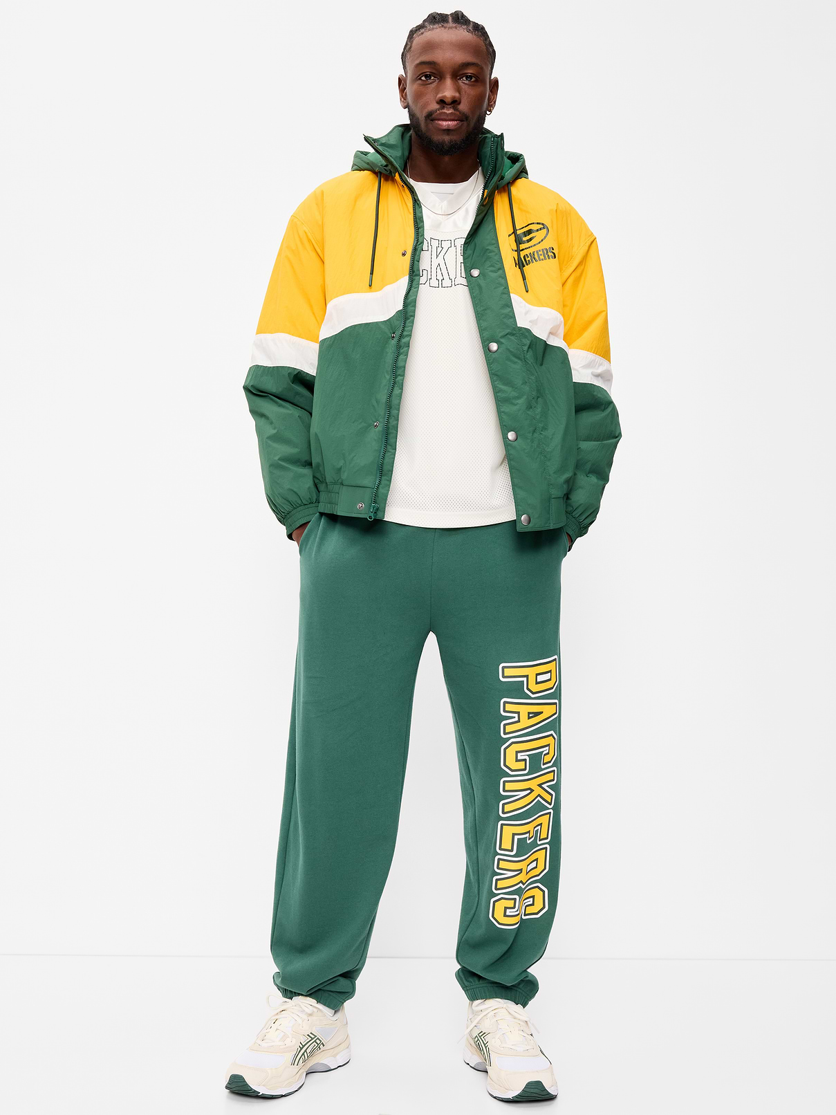 Image number 3 showing, Green Bay Packers Oversized Jacket for Adults