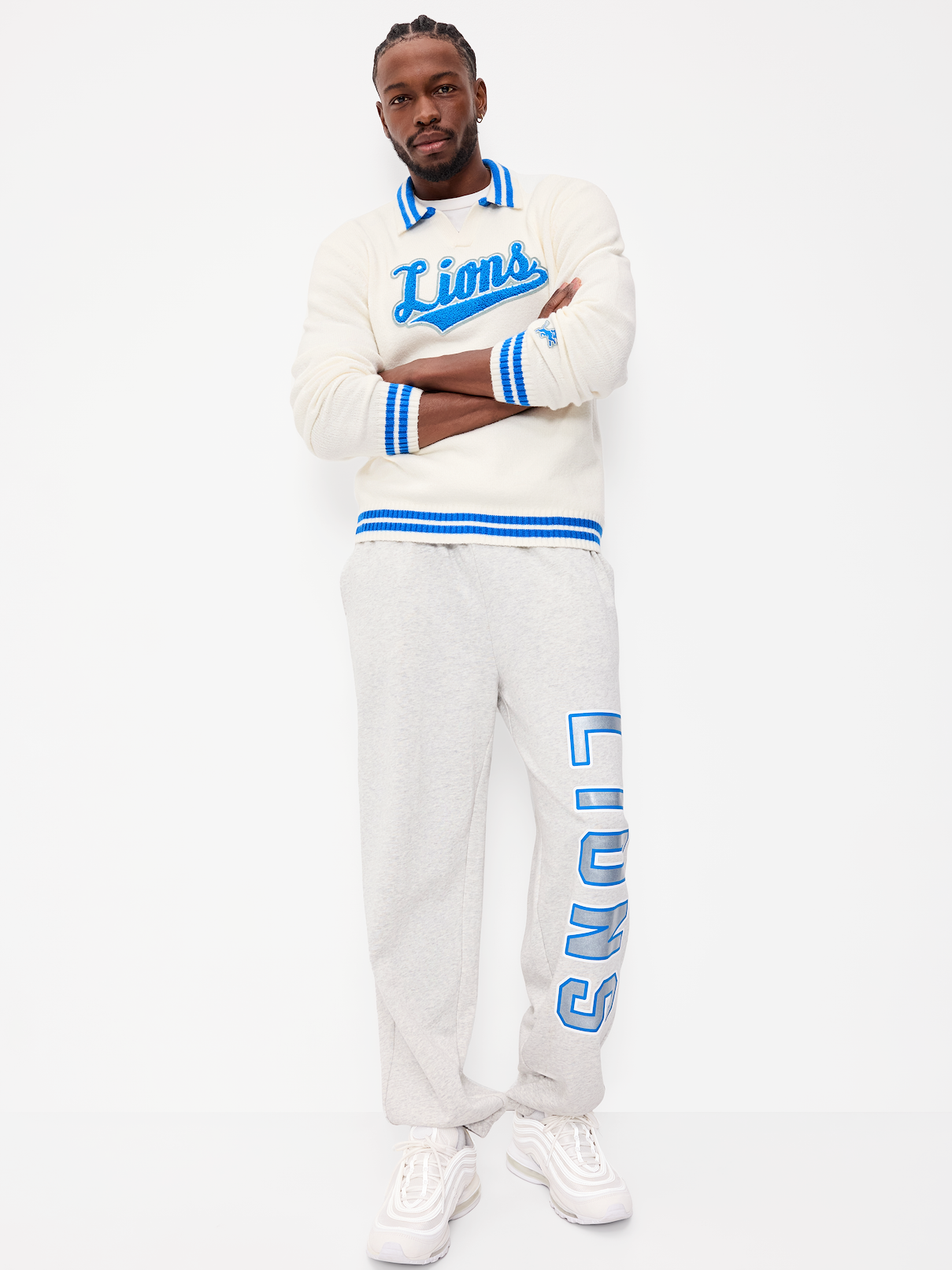 Image number 3 showing, Detroit Lions Collared Sweater for Men