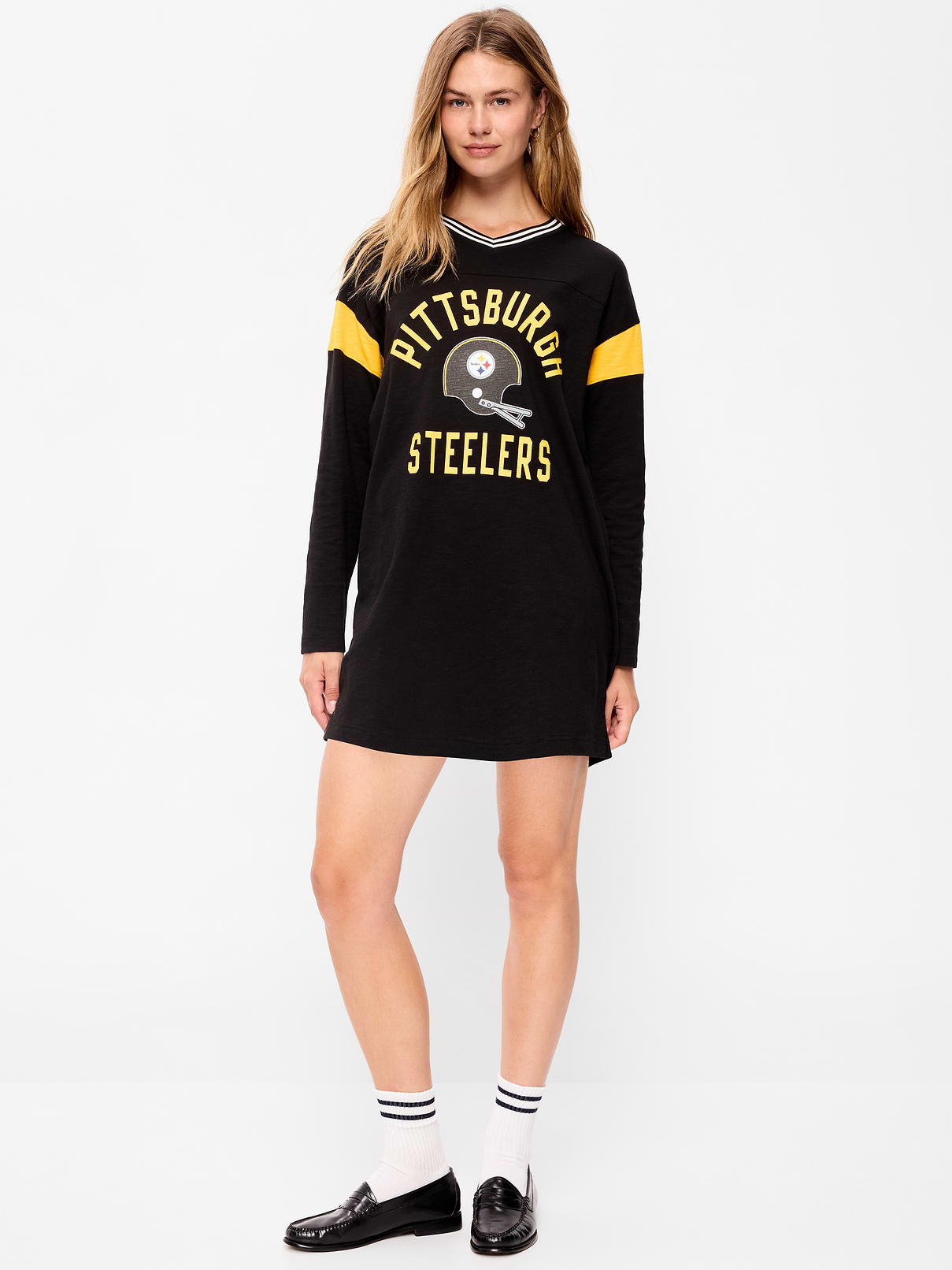 Image number 3 showing, Pittsburgh Steelers Oversized Mini Football Dress for Women