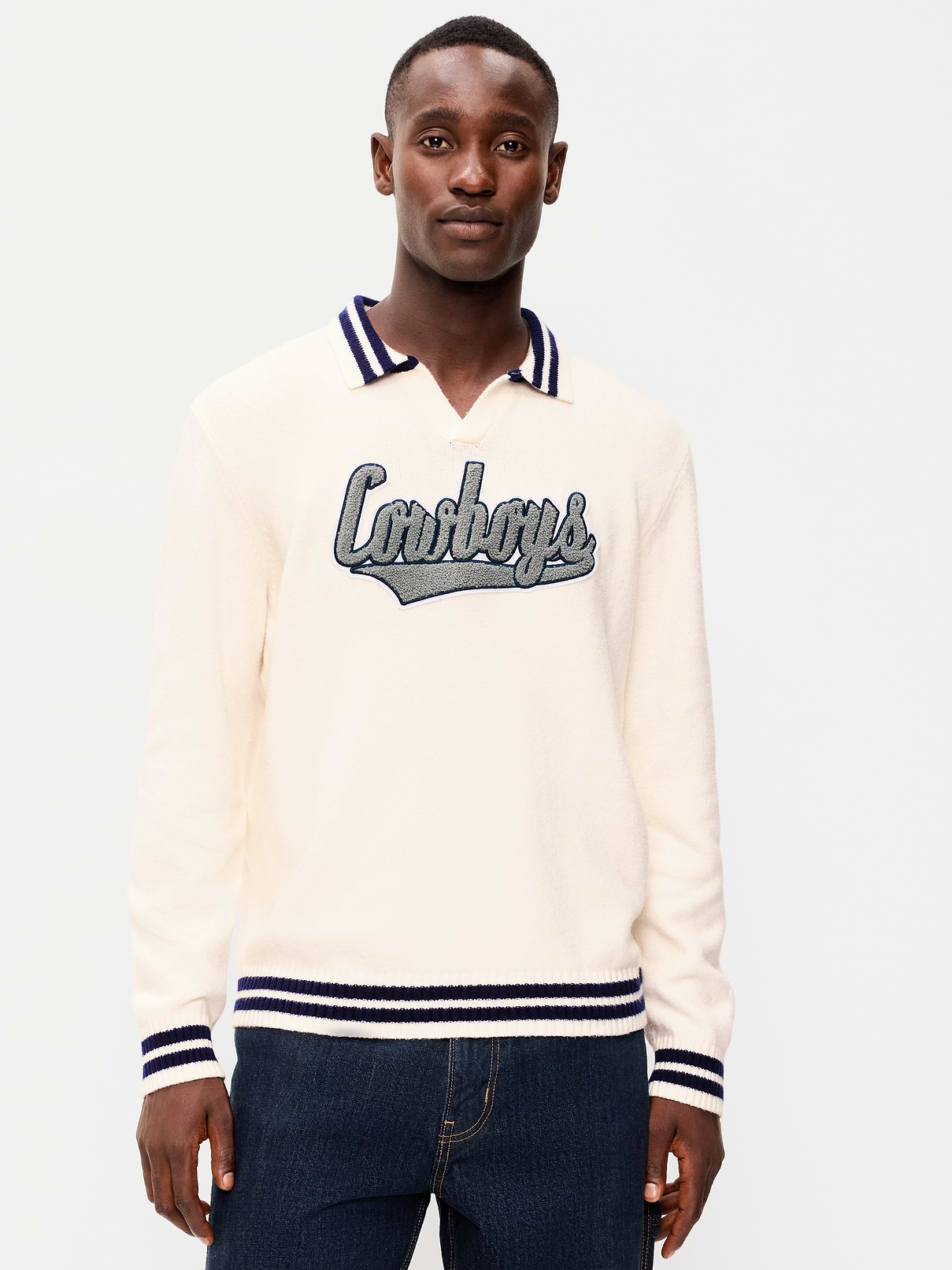 Image number 1 showing, Dallas Cowboys Collared Sweater for Men