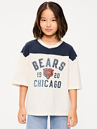 Image number 1 showing, Chicago Bears Oversized Graphic Football T-Shirt for Girls